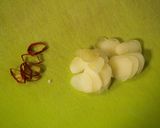 旨~い♪スナップエンドウのアンチョビ炒め作り方1写真