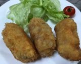 豚スラの梅肉とチーズミルフィーユフライ作り方9写真