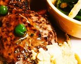 かに玉の素であんかけ中華ハンバーグ☆作り方3写真