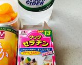 みかん缶で簡単キラキラ⭐️フルーツゼリー作り方1写真