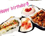 誕生日♬牛乳パックでサーモン寿司ケーキ作り方11写真