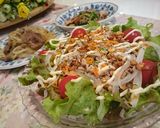 油っぽくない‼挽き肉サラダ丼★作り方8写真