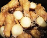 手羽元☆お肉柔らか♪うまい煮☆煮卵も作り方3写真