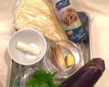 糖質制限パスタ！茄子と香味野菜の和風作り方1写真
