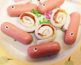 簡単♡梅雨のお弁当にかたつむりウインナー作り方6写真