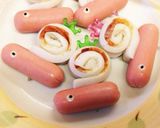 簡単♡梅雨のお弁当にかたつむりウインナー作り方6写真