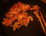 温玉のせ野菜炒め作り方1写真