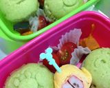 簡単♪蒸しパンでキャラ弁♪あんぱんまん作り方2写真