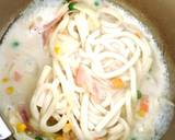 ＊ランチに＊クリームスープうどん作り方5写真