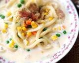 ＊ランチに＊クリームスープうどん作り方7写真