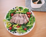 やわらかロースポークのサラダ作り方4写真