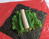 キャラ弁☆おにぎらず☆あじさい作り方3写真