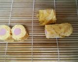 お弁当に★可愛い卵焼き 節約魚肉巻き作り方6写真