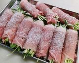 豆苗の豚肉巻き♪作り方3写真
