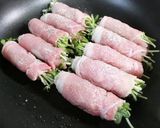豆苗の豚肉巻き♪作り方4写真