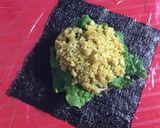 キャラ弁☆おにぎらず☆あじさい作り方5写真
