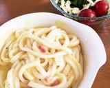 節約＊うどんアレンジ＊カルボナーラ作り方3写真