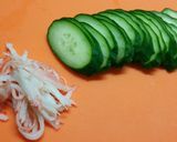 きゅうりとカニかまのカルパッチョ風作り方1写真