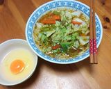 インスタントラーメンで野菜ラーメン！！作り方5写真
