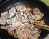 豚肉のオクラと山芋の梅肉醤油炒め作り方5写真