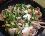 豚肉のオクラと山芋の梅肉醤油炒め作り方6写真