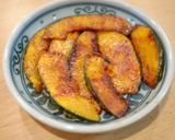 お弁当に！かぼちゃのシナシュガバター焼き作り方3写真