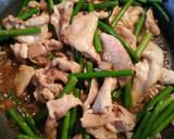 豚肉とにんにくの芽のオイスター炒め♡作り方4写真