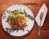 豚肉とプチヴェールのディル風味パスタ作り方5写真