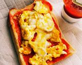 簡単朝ごはん！スクランブルトースト♪作り方5写真