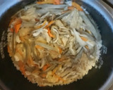 舞茸の炊き込みごはん。作り方5写真