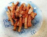 茎ニンニクと厚切りベーコンの炒め物作り方3写真