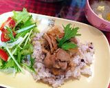 簡単ランチ！生姜焼き丼作り方6写真