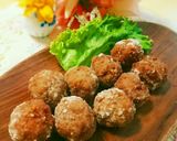 外カリッ中とろ～りチーズinミートボール作り方3写真