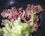 牛肉とセロリの混ぜご飯作り方3写真