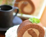 ココアのふわふわ♡チョコロールケーキ♡作り方23写真