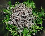 水菜の塩昆布和え作り方1写真