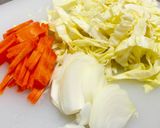 ボリューム満点！簡単に野菜入り天津飯★作り方1写真