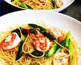 エビとアスパラのペペロンチーノ風作り方5写真