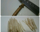 牛肉とごぼう、もやしのすき焼き風煮作り方2写真