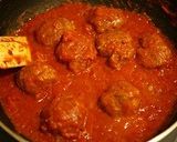 自宅で簡単！　トマト煮込みハンバーグ作り方6写真