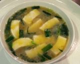超簡単レンジで ニラ玉豆腐茶碗蒸し作り方2写真
