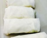 空豆と南瓜のホクホクチーズ春巻き❤️作り方4写真