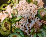 肉メイン材料変更ゴーヤチャンプル作り方3写真