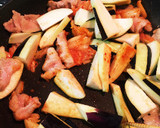 茄子も加えて☆うまいぞ！豚キムチ。作り方7写真