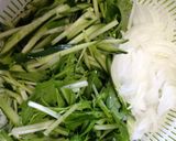 ランチに♡我が家のサラダうどん2015作り方1写真