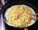 ツナとほうれん草のクリームスパゲティ作り方7写真