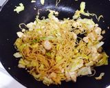 豆腐とキャベツでヘルシーソース焼きそば作り方5写真