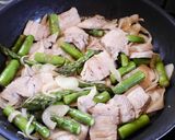 アスパラと豚バラのオイスターソース炒め作り方6写真