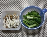 *豚肉と小松菜の醤油焼きそば*作り方1写真