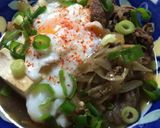 味噌が決め手、切り落とし肉ですき焼き風作り方6写真
